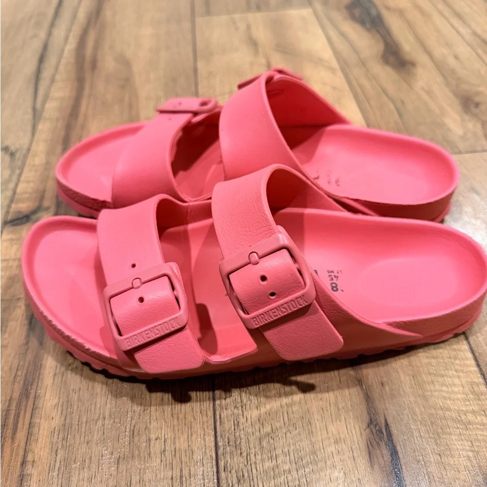 Birkenstock Women’s Essentials Eva Two-Strap Sandal in Pink - Picture 3 of 6